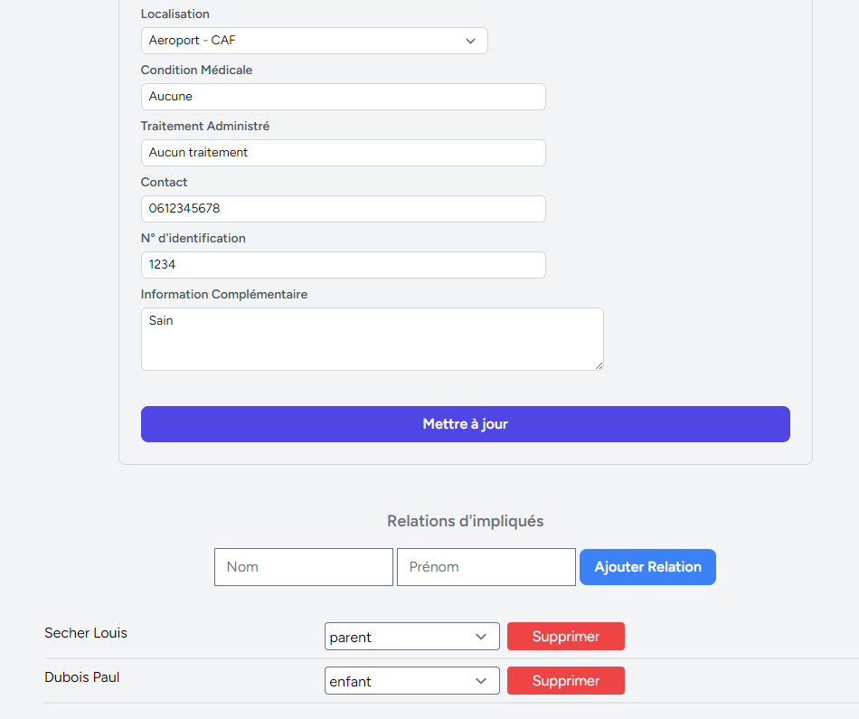Suite fiche d'intendant