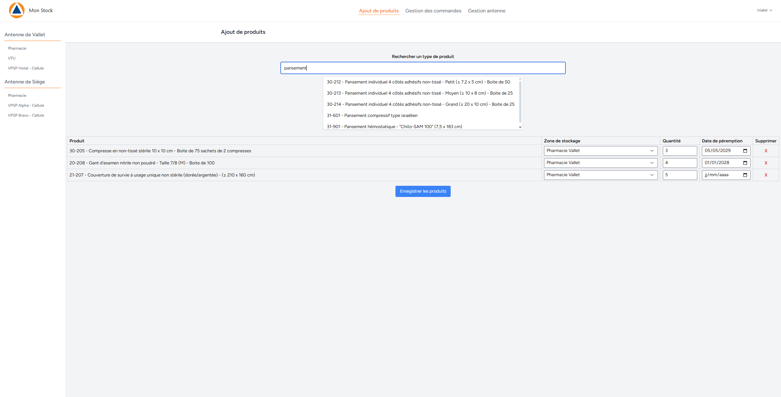 Suite fiche d'intendant